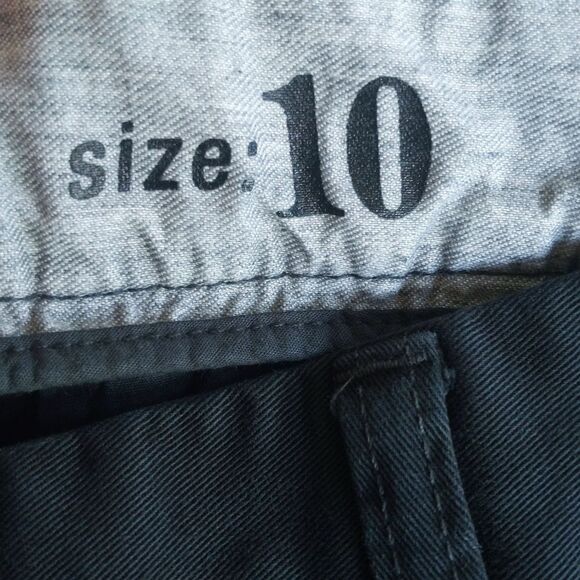 J. Crew blue/gray Scout Capri pants, 100% cotton, size 10 - Picture 5 of 8